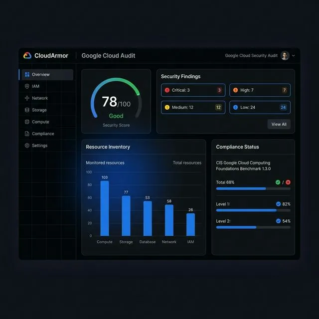 Arclight Dashboard — Cloud Security Audit Overview